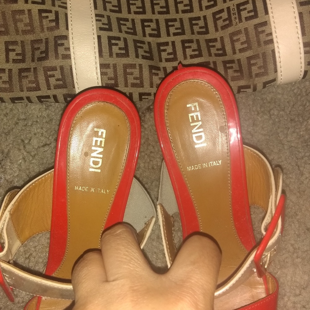Fendi sandals and fendi bag